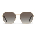 Prada - Geometric Shape Sunglasses - Shaded Anthracite Pale Gold - Prada Collection - Sunglasses - Prada Eyewear