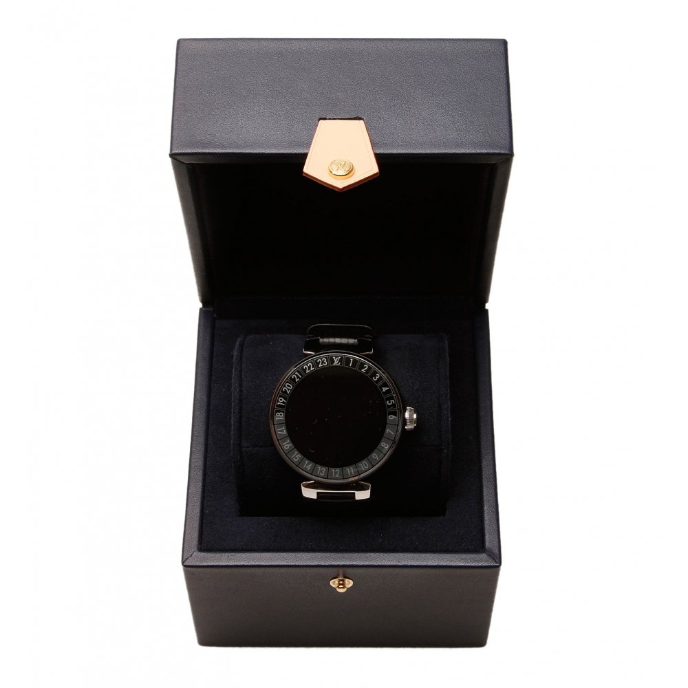 Louis Vuitton Vintage - Tambour Horizon QA051 - Black - LV Watch - Luxury High Quality - Avvenice