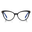 Tom Ford - Blue Block Optical Glasses - Cat-Eye Optical Glasses - Black - FT5639-B - Optical Glasses - Tom Ford Eyewear