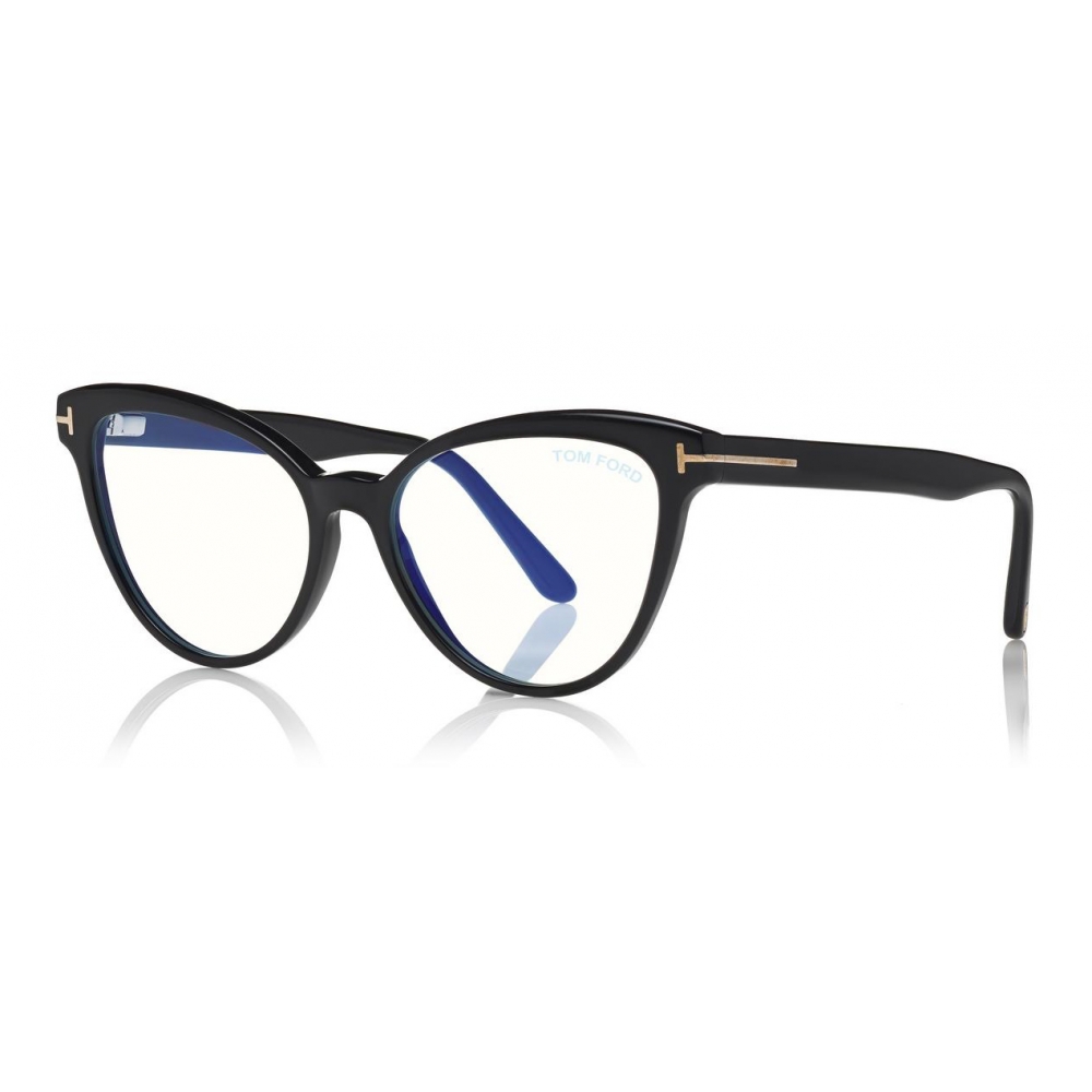 Tom Ford - Blue Block Optical Glasses - Cat-Eye Optical Glasses - Black -  FT5639-B - Optical Glasses - Tom Ford Eyewear - Avvenice