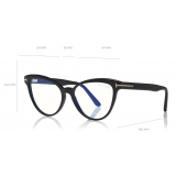 Tom Ford - Blue Block Optical Glasses - Occhiali da Vista Cat-Eye - Nero - FT5639-B - Occhiali da Vista - Tom Ford Eyewear