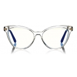 Tom Ford - Blue Block Optical Glasses - Occhiali da Vista Cat-Eye - Chiaro - FT5639-B - Occhiali da Vista - Tom Ford Eyewear