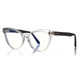 Tom Ford - Blue Block Optical Glasses - Cat-Eye Optical Glasses - Clear - FT5639-B - Optical Glasses - Tom Ford Eyewear