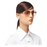 Prada - Occhiali Forma Geometrica - Oro - Prada Collection - Occhiali da Sole - Prada Eyewear