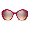 Prada - Occhiali Oversized - Rubino - Prada Collection - Occhiali da Sole - Prada Eyewear