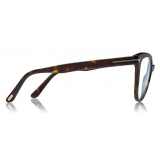 Tom Ford - Blue Block Optical Glasses - Cat-Eye Optical Glasses - Dark Havana - FT5639-B - Optical Glasses - Tom Ford Eyewear