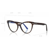 Tom Ford - Blue Block Optical Glasses - Cat-Eye Optical Glasses - Avana Scuro - FT5639-B - Optical Glasses - Tom Ford Eyewear