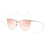 Tom Ford - Veronica Sunglasses - Cat-Eye Acetate Sunglasses - Pink - FT0684 - Sunglasses - Tom Ford Eyewear