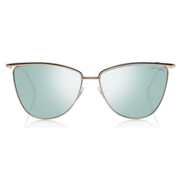 Tom Ford - Veronica Sunglasses - Cat-Eye Acetate Sunglasses - Rose Gold Blue - FT0684 - Sunglasses - Tom Ford Eyewear