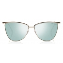 Tom Ford - Veronica Sunglasses - Cat-Eye Acetate Sunglasses - Rose Gold Blue - FT0684 - Sunglasses - Tom Ford Eyewear