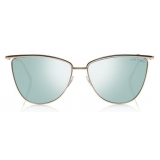 Tom Ford - Veronica Sunglasses - Cat-Eye Acetate Sunglasses - Rose Gold Blue - FT0684 - Sunglasses - Tom Ford Eyewear