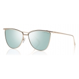 Tom Ford - Veronica Sunglasses - Cat-Eye Acetate Sunglasses - Rose Gold Blue - FT0684 - Sunglasses - Tom Ford Eyewear