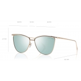 Tom Ford - Veronica Sunglasses - Cat-Eye Acetate Sunglasses - Rose Gold Blue - FT0684 - Sunglasses - Tom Ford Eyewear