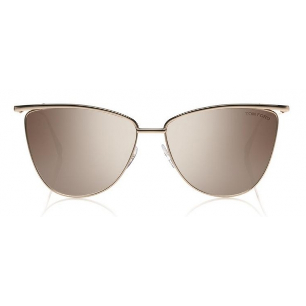 Tom Ford - Veronica Sunglasses - Cat-Eye Acetate Sunglasses - Rose Gold Brown - FT0684 - Sunglasses - Tom Ford Eyewear