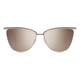 Tom Ford - Veronica Sunglasses - Cat-Eye Acetate Sunglasses - Rose Gold Brown - FT0684 - Sunglasses - Tom Ford Eyewear