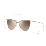 Tom Ford - Veronica Sunglasses - Cat-Eye Acetate Sunglasses - Rose Gold Brown - FT0684 - Sunglasses - Tom Ford Eyewear