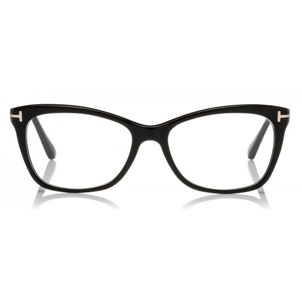 Tom Ford - Slight Optical Glasses - Occhiali Farfalla Quadrati in Acetato - Nero - FT5353 - Occhiali da Vista - Tom Ford Eyewear