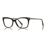 Tom Ford - Slight Optical Glasses - Squared Butterfly Optical Glasses - Black - FT5353 - Optical Glasses - Tom Ford Eyewear