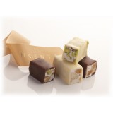 Vincente Delicacies - Soft Pistachio Nougat Candies and Covered with Fine White Chocolate - Glamour - Metallic Box