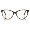 Tom Ford - Blue Block Optical Glasses - Occhiali Cat-Eye - Avana Scuro - FT5544-B - Occhiali da Vista - Tom Ford Eyewear