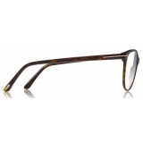 Tom Ford - Blue Block Optical Glasses - Occhiali Cat-Eye - Avana Scuro - FT5544-B - Occhiali da Vista - Tom Ford Eyewear