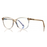 Tom Ford - Blue Block Optical Glasses - Cat-Eye Optical Glasses - Pink Ice  - FT5544-B - Optical Glasses - Tom Ford Eyewear