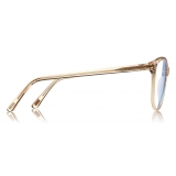 Tom Ford - Blue Block Optical Glasses - Occhiali Cat-Eye - Rosa Ghiaccio - FT5544-B - Occhiali da Vista - Tom Ford Eyewear