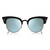 Tom Ford - Alexandra Sunglasses - Cat-Eye Acetate Sunglasses - Black Blue - FT0607 - Sunglasses - Tom Ford Eyewear