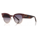 Tom Ford - Alexandra Sunglasses - Occhiali da Sole Cat-Eye in Acetato - Rosa - FT0607 - Occhiali da Sole - Tom Ford Eyewear