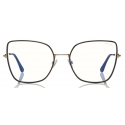 Tom Ford - Blue Block Optical Glasses - Butterfly Metal Optical Glasses - Black - FT5630-B - Optical Glasses - Tom Ford Eyewear