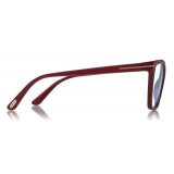 Tom Ford - Double Clip On Optical Glasses - Occhiali a Farfalla - Rosso - FT5641-B - Occhiali da Vista - Tom Ford Eyewear