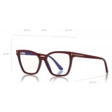 Tom Ford - Double Clip On Optical Glasses - Occhiali a Farfalla - Rosso - FT5641-B - Occhiali da Vista - Tom Ford Eyewear