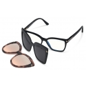 Tom Ford - Double Clip On Optical Glasses - Butterfly Optical Glasses - Black - FT5641-B - Optical Glasses - Tom Ford Eyewear