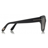Tom Ford - Pia Sunglasses - Occhiali da Sole Quadrati in Acetato - Nero - FT0659 - Occhiali da Sole - Tom Ford Eyewear