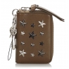 Jimmy Choo Vintage - Embellished Leather Wallet - Marrone - Portafoglio in Pelle e Vitello - Alta Qualità Luxury