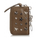 Jimmy Choo Vintage - Embellished Leather Wallet - Brown - Leather and Calf Wallet - Luxury High Quality