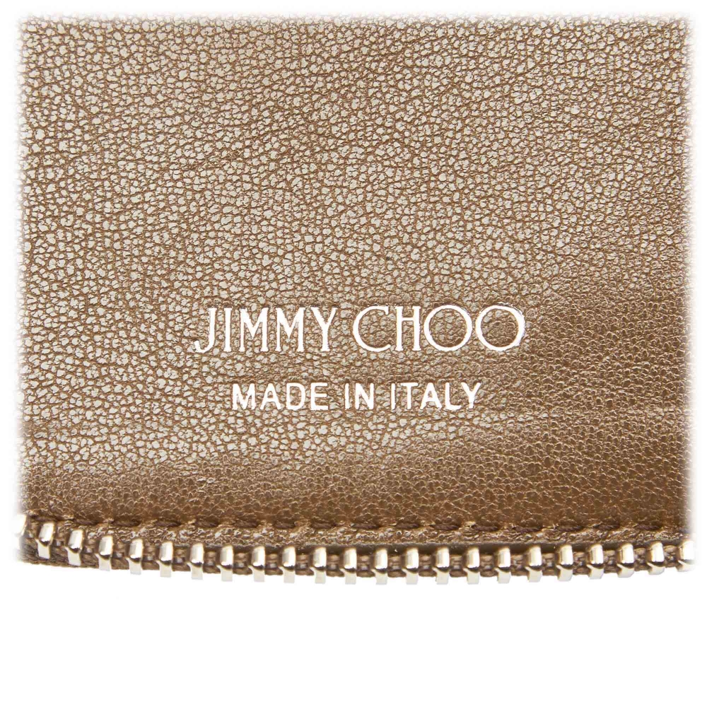 Jimmy Choo Vintage - Embellished Leather Wallet - Brown - Leather and