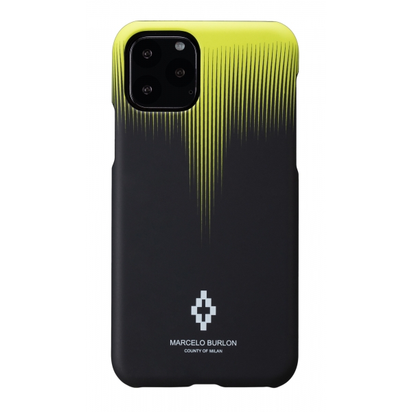 Marcelo Burlon - Sharp Fall Wings Yellow Cover - iPhone 11 Pro - Apple - County of Milan - Printed Case