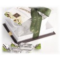 Vincente Delicacies - Soft Pistachio Nougat Candies and Covered with Fine White Chocolate - Glamour - Ninféa Gift Box