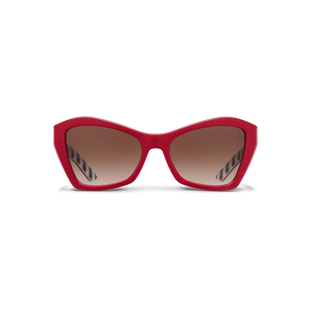 - Cat Eye Sunglasses - Ruby Red Beige - Prada - Sunglasses Prada Eyewear - Avvenice