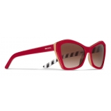 Prada - Occhiali Cat-Eye - Rubino Sabbia - Prada Collection - Occhiali da Sole - Prada Eyewear