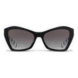 Prada - Cat Eye Sunglasses Alternative Fit - Medium Tortoiseshell Black - Prada Collection - Sunglasses - Prada Eyewear