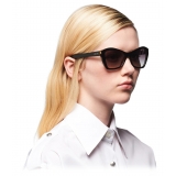 Prada - Cat Eye Sunglasses Alternative Fit - Medium Tortoiseshell Black - Prada Collection - Sunglasses - Prada Eyewear