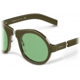 Prada - Occhiali Rotondi - Verde Militare - Prada Collection - Occhiali da Sole - Prada Eyewear