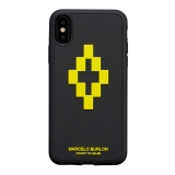 Marcelo Burlon - Cover 3D Cross Yellow - iPhone XS Max - Apple - County of Milan - Cover Stampata