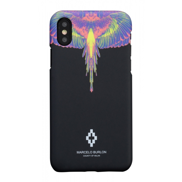 Marcelo Burlon - Sharp Colorwings Multicolor Cover - iPhone XS Max - Apple - County of Milan - Printed Case