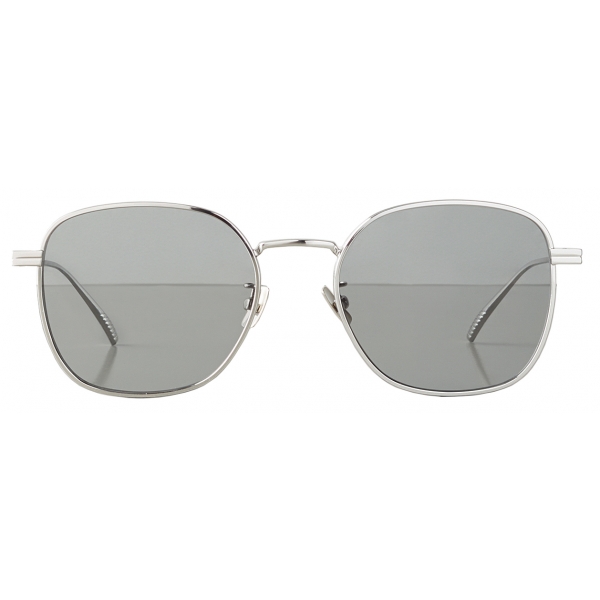 Bottega Veneta - Metal Square Sunglasses - Ruthenium Grey - Sunglasses - Bottega Veneta Eyewear