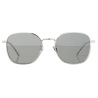 Bottega Veneta - Occhiali da Sole Squadrata in Metallo - Rutenio Grigio - Occhiali da Sole - Bottega Veneta Eyewear