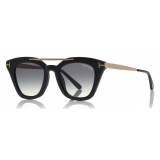 Tom Ford - Anna Sunglasses - Cat-Eye Acetate Sunglasses - Black - FT0575 - Sunglasses - Tom Ford Eyewear