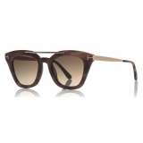 Tom Ford - Anna Sunglasses - Cat-Eye Acetate Sunglasses - Light Havana - FT0575 - Sunglasses - Tom Ford Eyewear